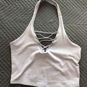 Blue Halter Top - Express